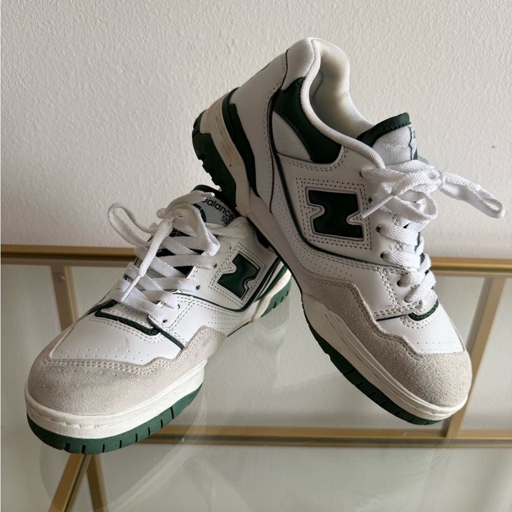 Women’s New Balance 550 Green and White
